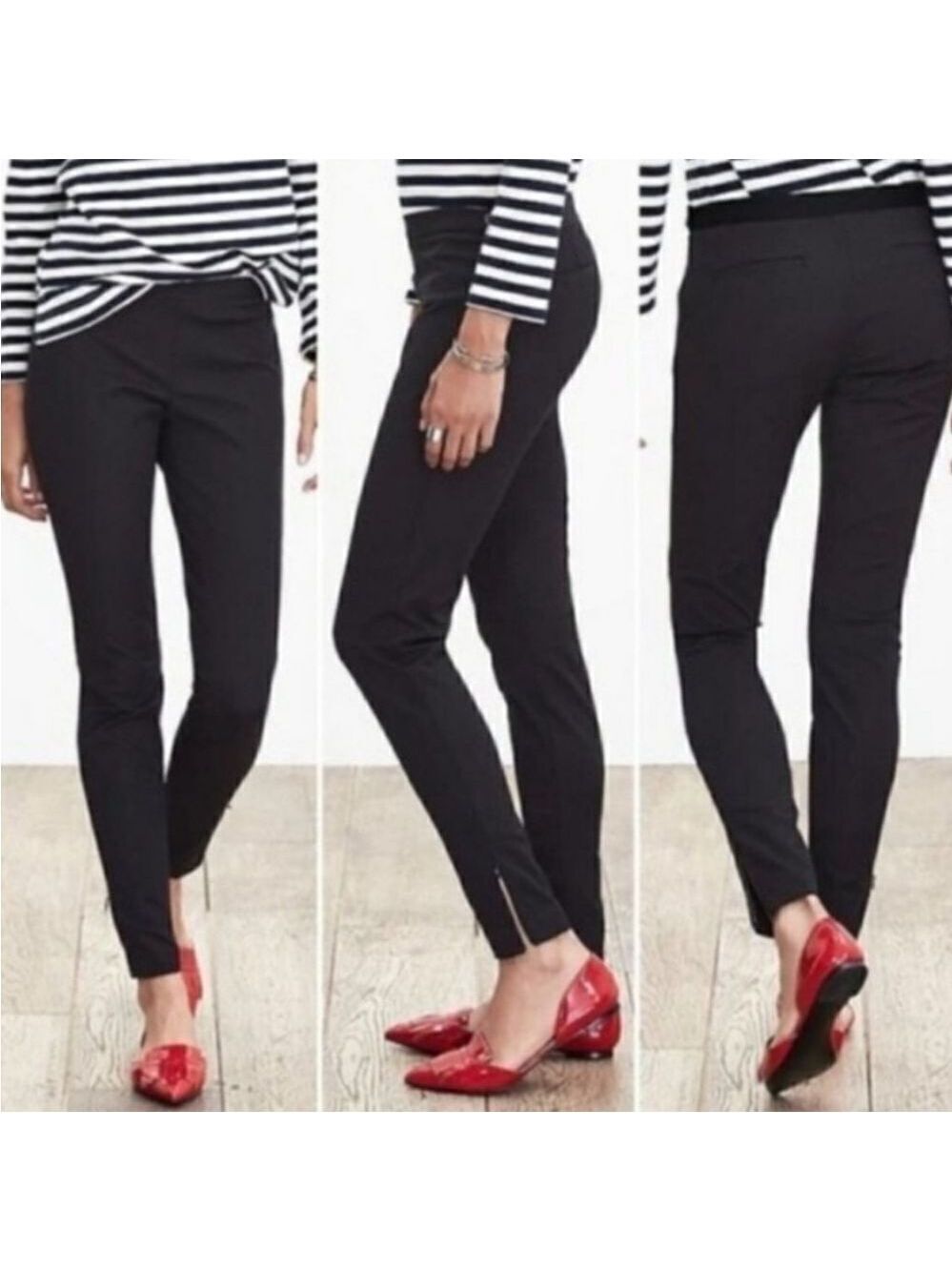 Banana Republic Sloan Women's Black Skinny Ankle Jeans Size 4
